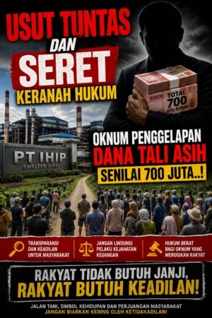 Kapolres Morowali Disentil Soal Perkara Tali Asih PT. BTIIG