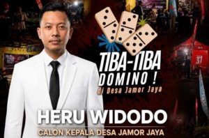 Janji Mas Heru, Jika Terpilih Kades Jamorjaya Akan Buat Turnamen Domino Lebih Besar Agustus Nanti
