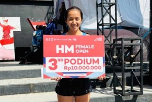 12 Ribu Pelari Ikuti Makassar Half Marathon 2026, Atlet Berdarah Mori Gebby Gosal Raih Juara III Kategori Female Open