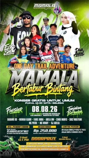 MAMALA BERTABUR BINTANG 2026, Siap Jadi Event Trail Adventure Paling Spektakuler di Morowali Utara! 