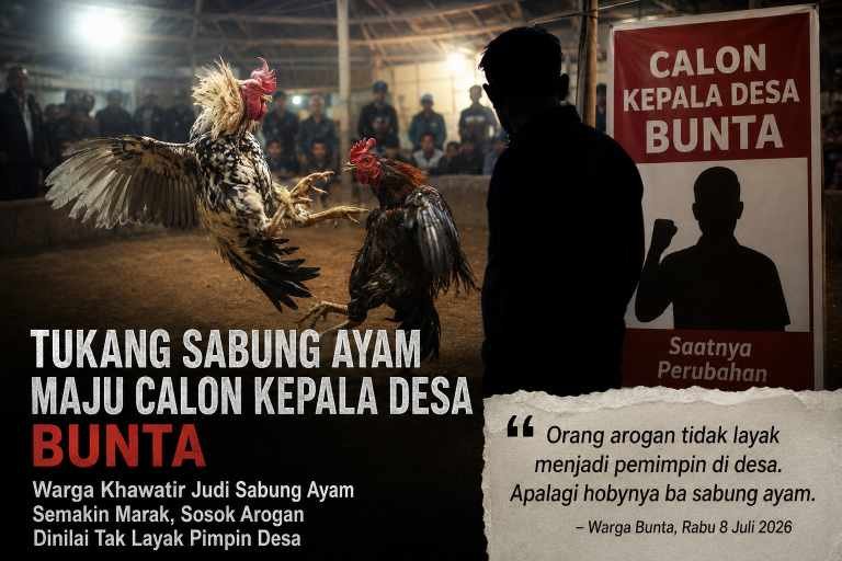 Warga Soroti, Tukang Sabung Ayam Maju Pilkades Bunta