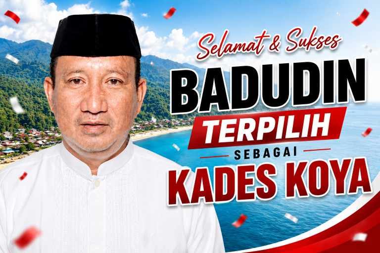 Badudin Sampaikan Terima Kasih, Ajak Seluruh Masyarakat Bersatu Membangun Desa Koya