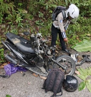 Respon Cepat Polisi Tangani Kasus Lakalantas Uwelene