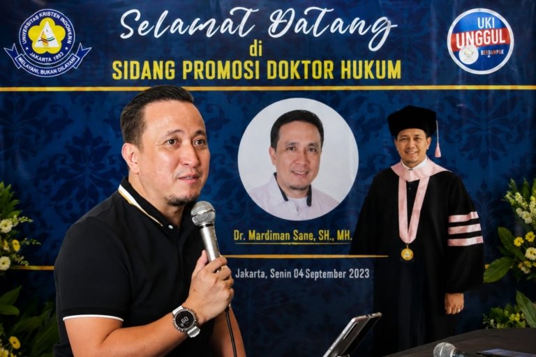 Sosok Dr. Mardiman Sane, Putra Asli Mori yang Meraih Gelar Doktor Hukum Cumlaude