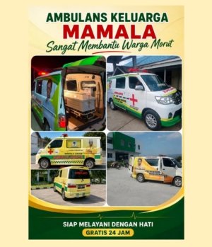 Empat Ambulans Keluarga Mamala Sangat Membantu Warga Morut