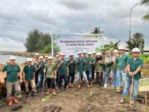Hari Mangrove Sedunia, PT Agro Nusa Abadi Tanam 100 Pohon di Kawasan Pesisir Morowali