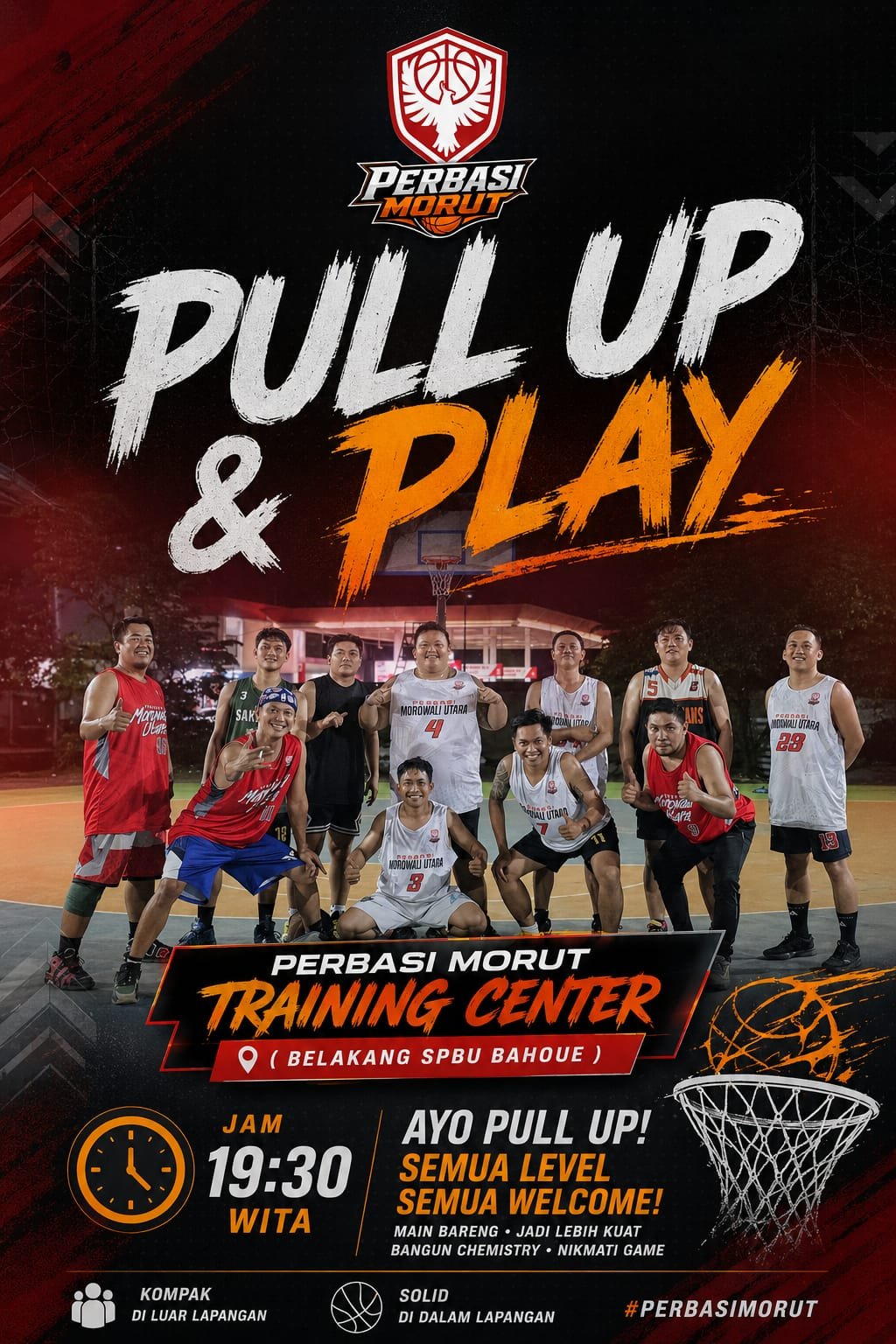 PERBASI Morut Ajak Pecinta Basket Ramaikan Program “Pull Up & Play”, Semua Level Dipersilakan Bergabung
