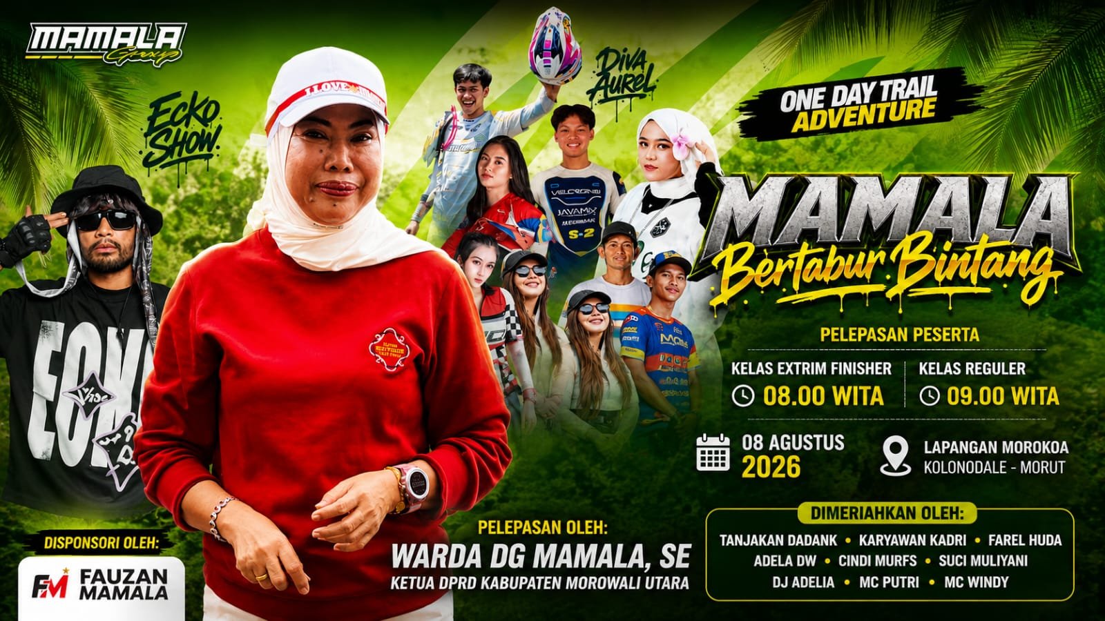 1.500 Lebih Rider “Mamala Bertabur Bintang” Akan Dilepas Warda Dg Mamala