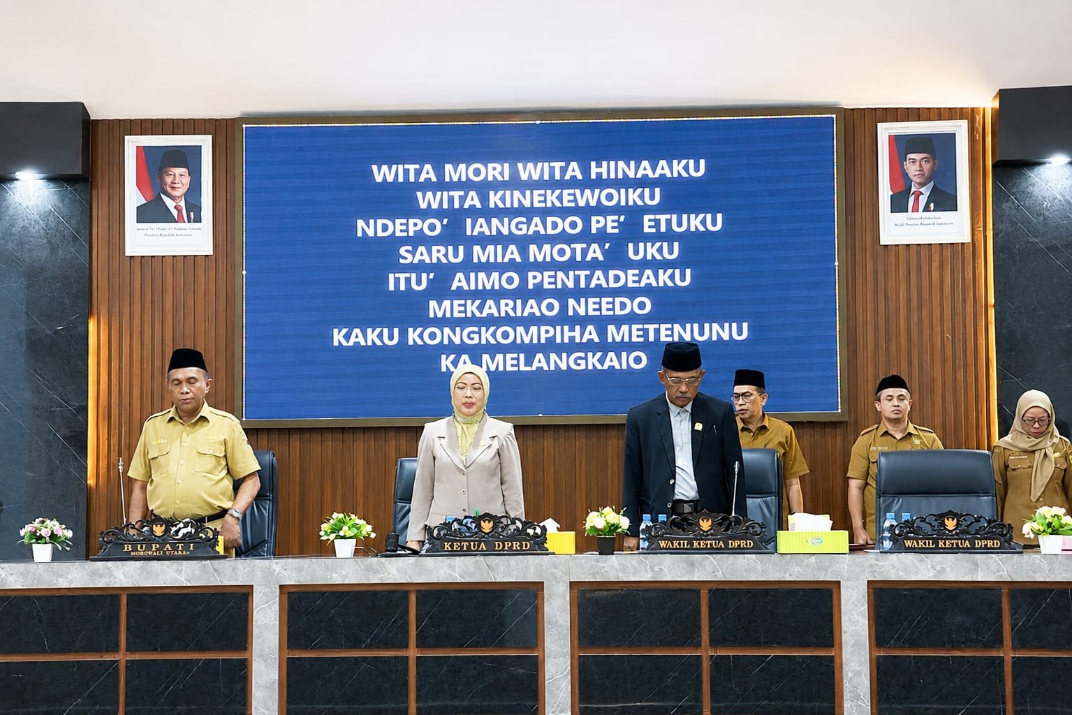 Ketua DPRD Morut Warda Dg Mamala, Pimpin Rapat Paripurna Penutupan Masa Persidangan III