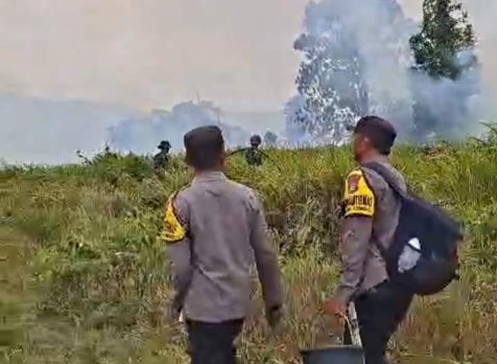Breaking News: Kebakaran Lahan Kosong Terjadi di Desa Mandula