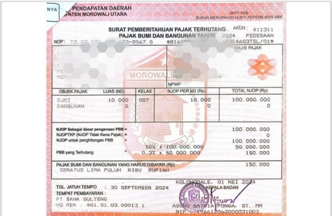 Muhammad Yusri Jelaskan Soal Tagihan PBB Desa Bimorjaya