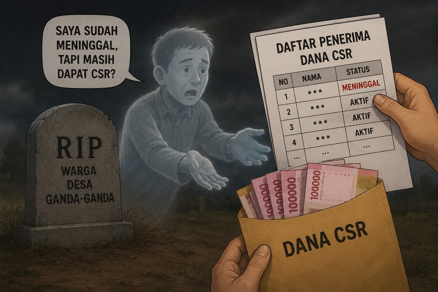 Warga Sudah Meninggal Diduga Masih Masuk sebagai Penerima Dana CSR Ganda-ganda