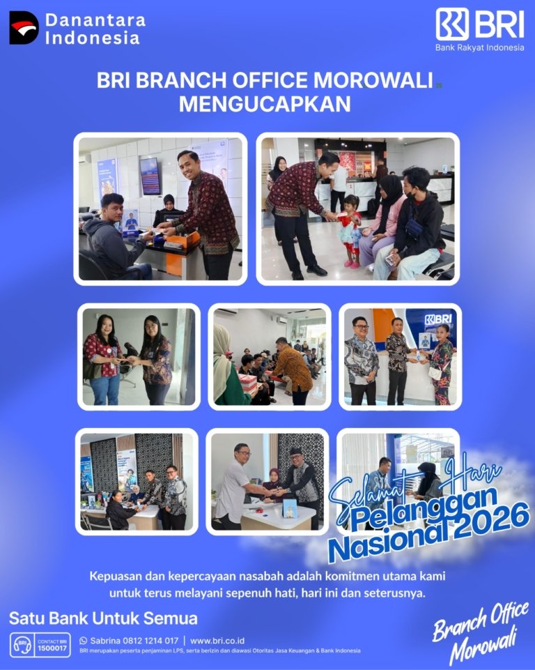 BRI BO Morowali Peringati Hari Pelanggan Nasional 2026, Kedepankan Semangat “Think CUSTOMER”