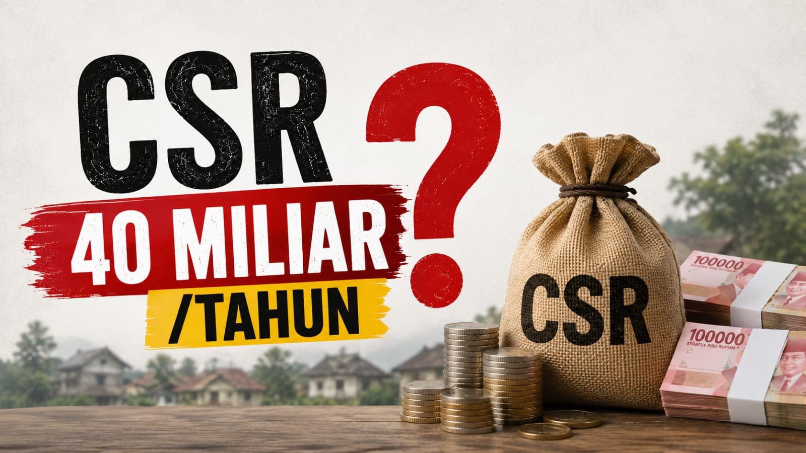 CSR Ganda-ganda Capai 40 Miliar Per Tahun?