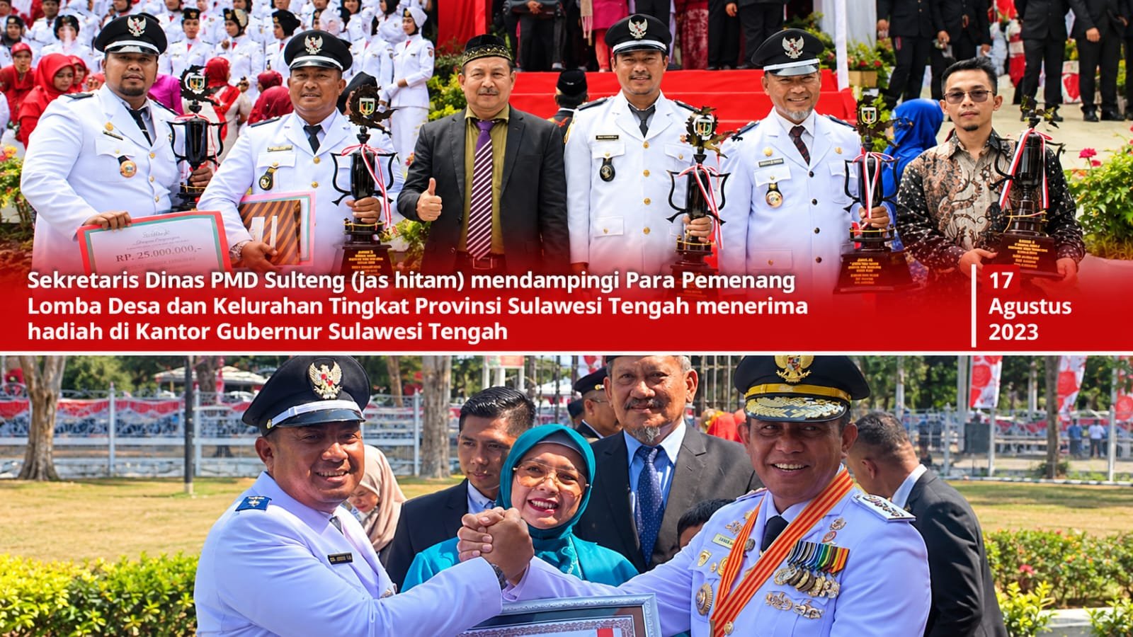 Juara 2 Era Gubernur Cudi Dapat Piagam dan Rp35 Juta, Juara 1 Era Anwar Hafid Hanya Piagam
