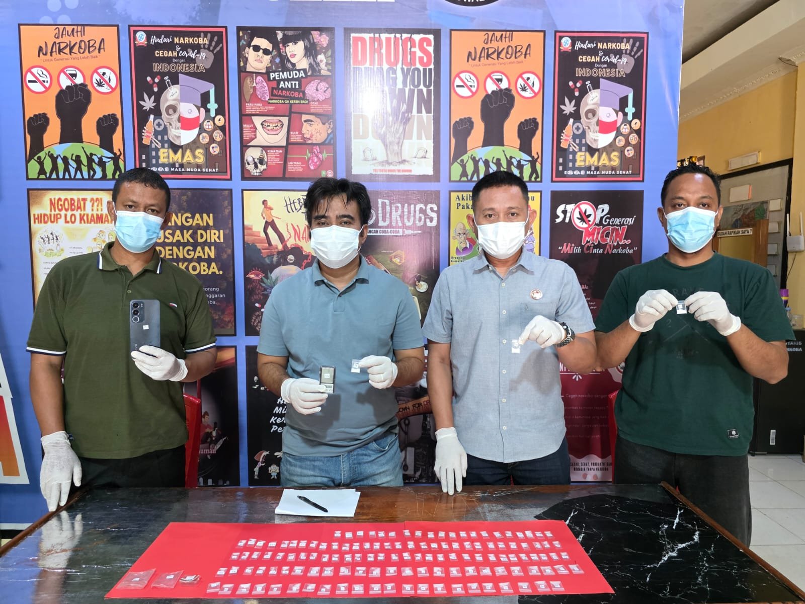 Dalam Sepekan, Satresnarkoba Polres Morut Sikat Tujuh Terduga Pelaku dan Sita 145 Paket Sabu