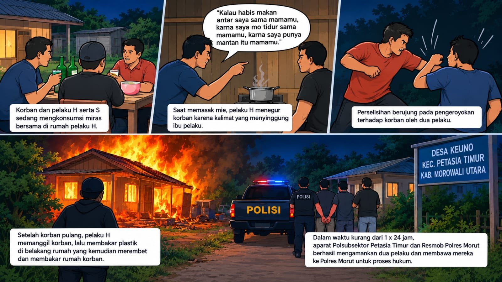 Terungkap Pemicu Keributan di Keuno, Ada Ucapan Korban Rendahkan Ibu Pelaku. Keluarga Pelaku Siap Bangunkan Rumah Korban