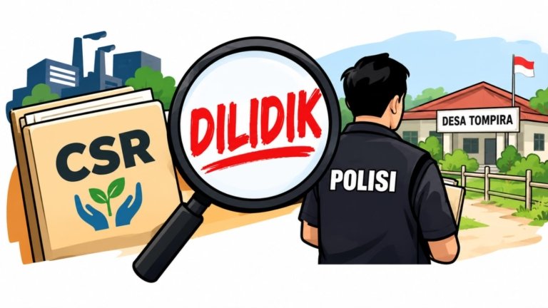 Tipikor Polres Morut Tegaskan Sedang LIDIK CSR Desa Tompira