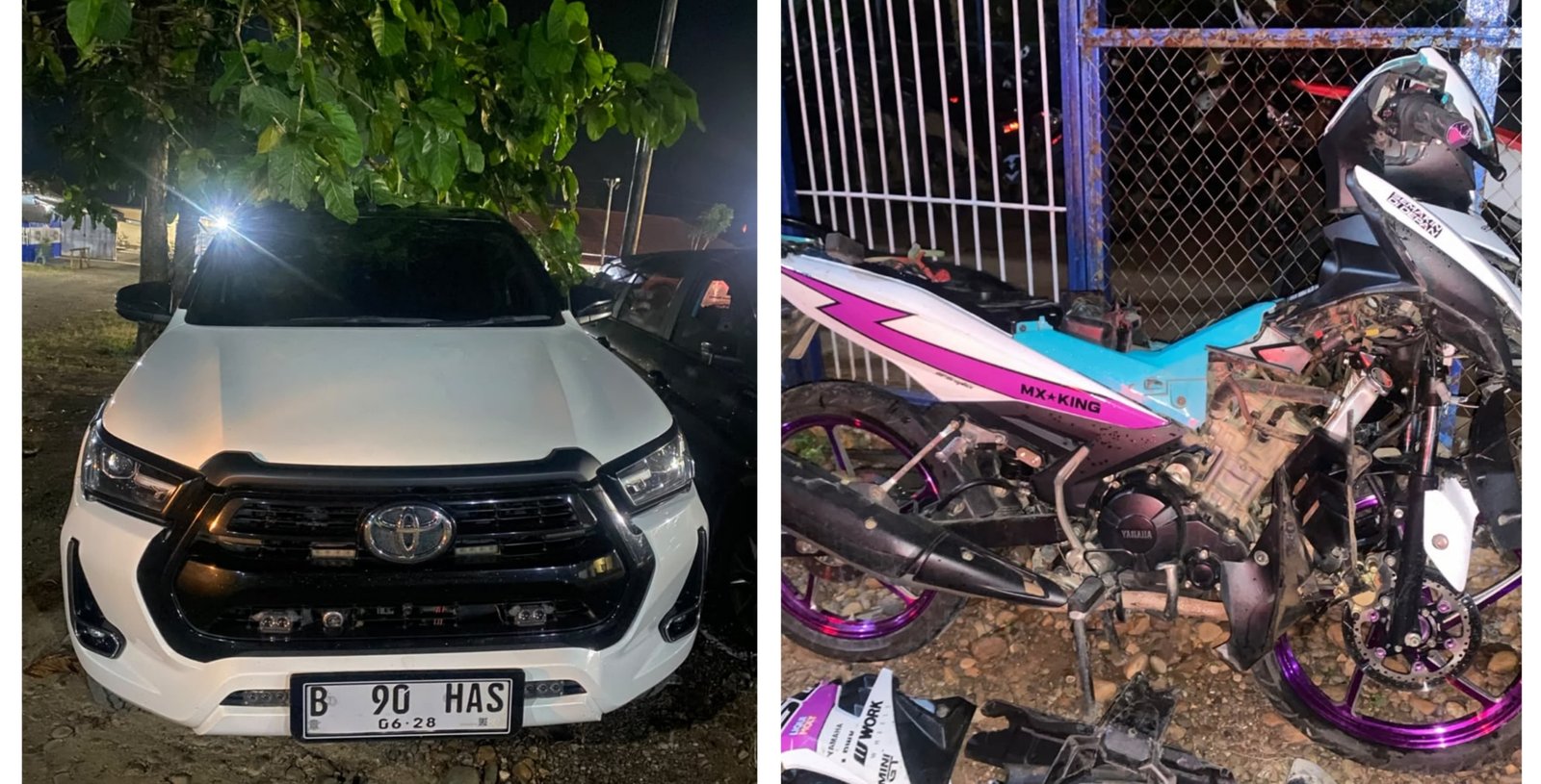 Kecelakaan di Wara’a Morut, Pengendara Motor Luka Berat, Ada Oknum Wartawan di Mobil