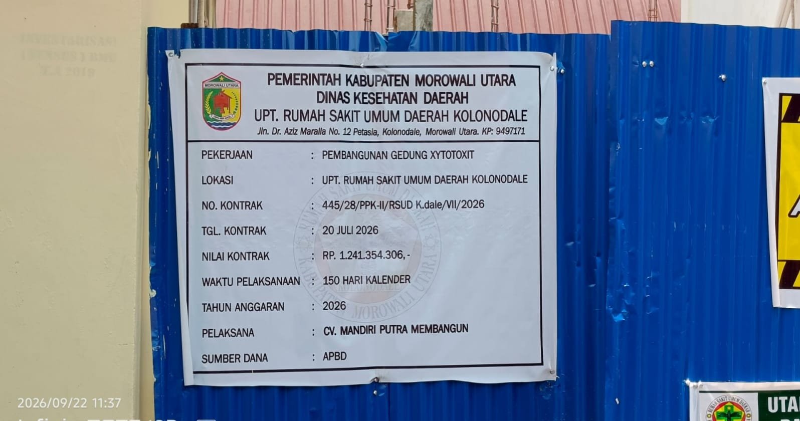 Proyek Gedung Cytotoxit Rp1,2 Miliar Mulai Dikerjakan