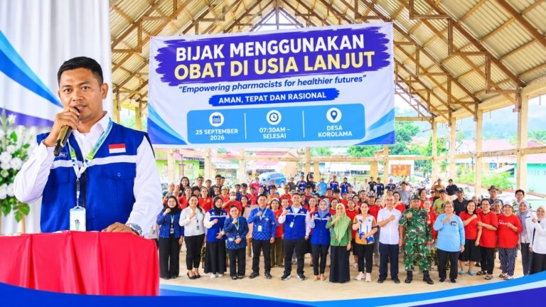 World Pharmacists Day 2026, IAI dan PAFI Morut Edukasi Lansia, Septiawan Tutup dengan Pantun