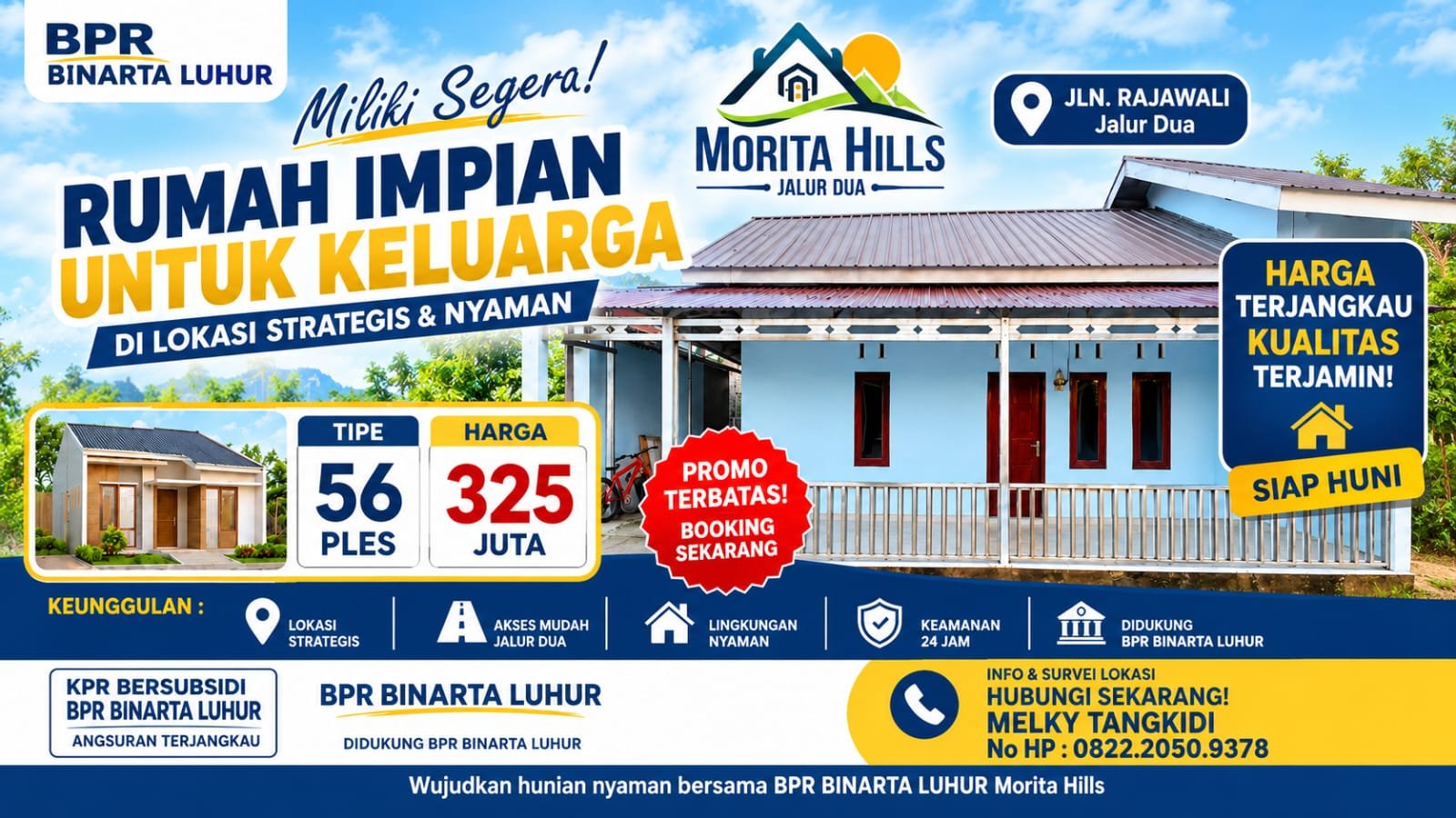 Miliki Rumah Impian di Morut. Morita Hills Tawarkan Rumah Siap Huni, Promo Terbatas.