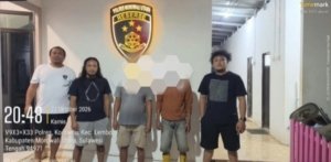 Tim Resmob Elang Tokala Polres Morut Ringkus Dua Terduga Pelaku Pembakaran Lahan