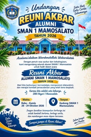 Hj. Warda Dg. Mamala Sumbang Dana Pribadi Rp.10 Juta untuk Reuni Akbar SMAN 1 Mamosalato