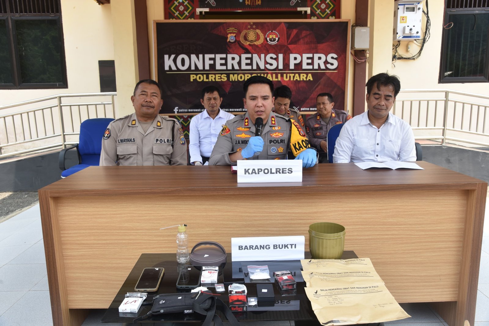 Ungkap Tujuh Kasus Narkoba Selama Oktober, Polres Morut Temukan 2 Senjata Api