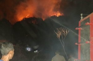BREAKING NEWS: Kebakaran Malam Ini, Api Terus Membesar di Seputaran Perbukitan Korowalelo