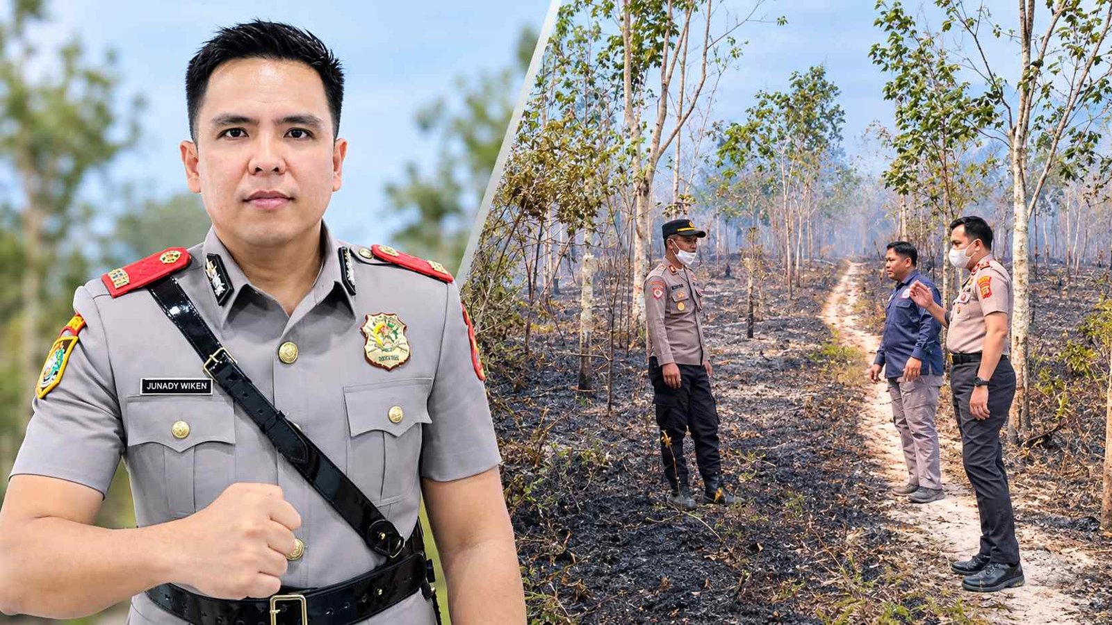 Kapolres Morut Tidak Main-Main, Pelaku Pembakaran Lahan Terancam Sanksi Pidana